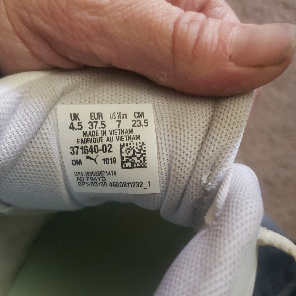 Puma Womens Sneakers in Mint and White - Picture 5 of 8